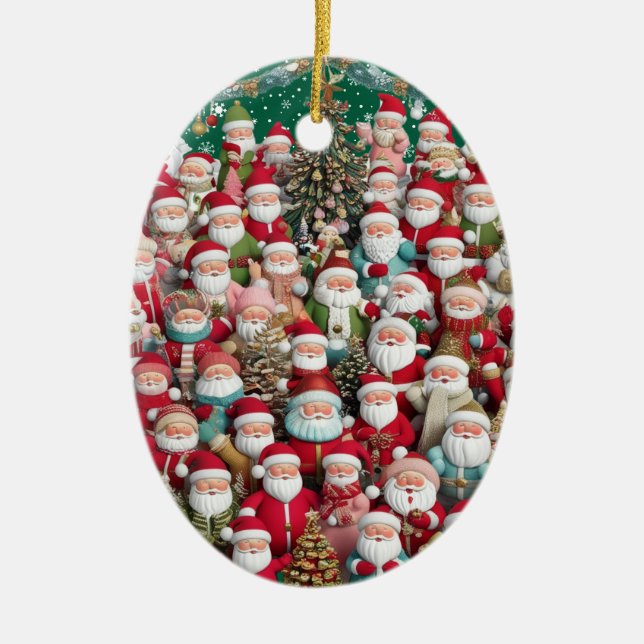 Christmas is HERE - Joyful Noel 2024  Ceramic Tree Decoration (Front)