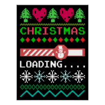 Christmas Is Loading Funny Ugly Christmas Sweater