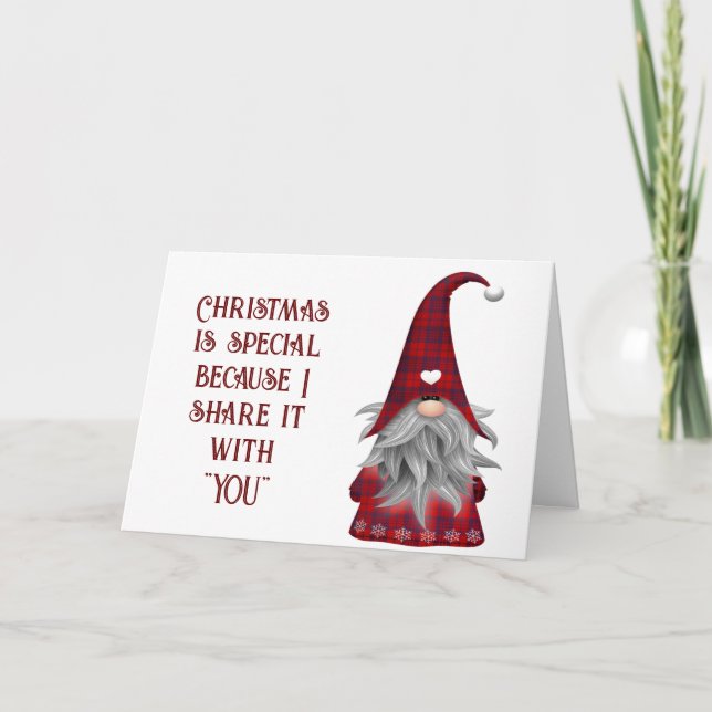 CHRISTMAS IS SPECIAL BECAUSE IT IS WITH "YOU" CARD (Front)