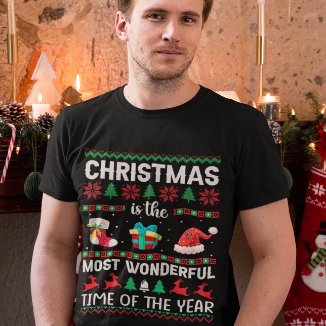Christmas Is The Most Wonderful Time Men’s Holiday T-Shirt (Creator Uploaded)