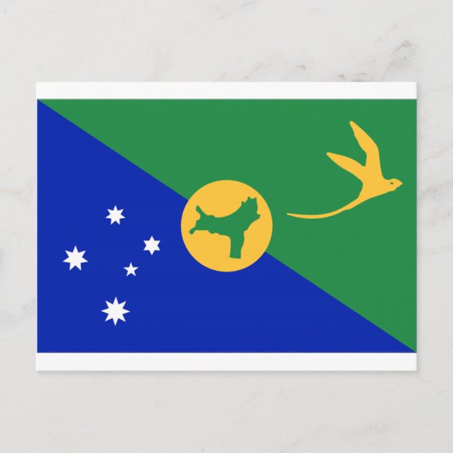Christmas Island (Australia) Flag Postcard (Front)