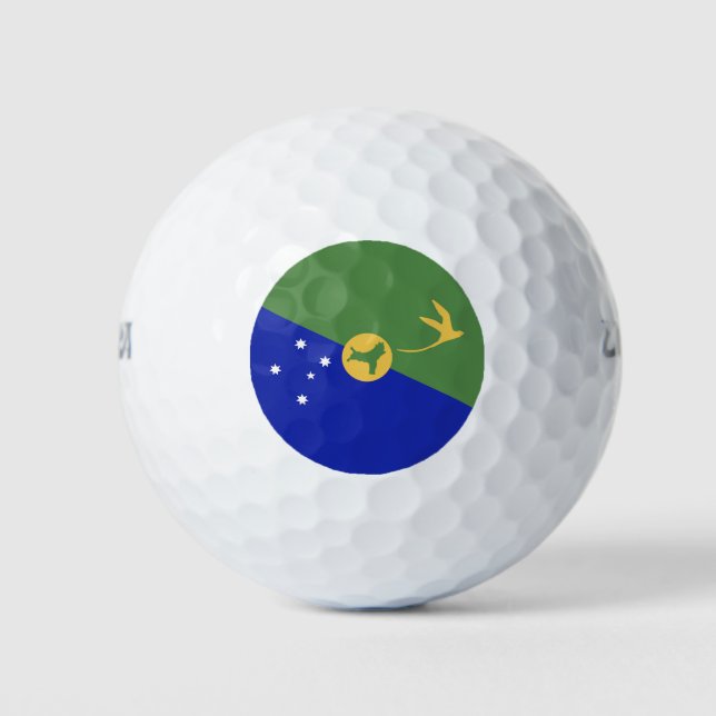 Christmas Island flag Golf Balls (Front)