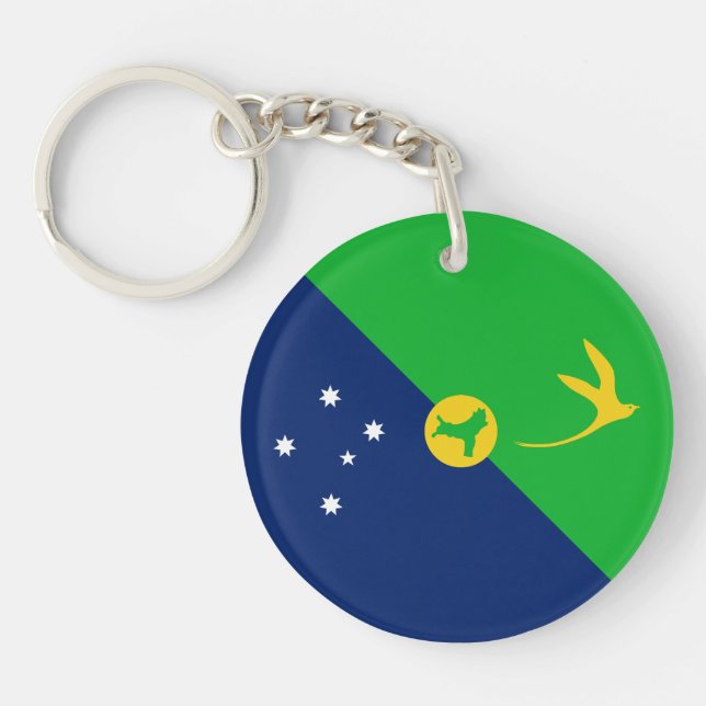 Christmas Island Flag Key Ring (Front)