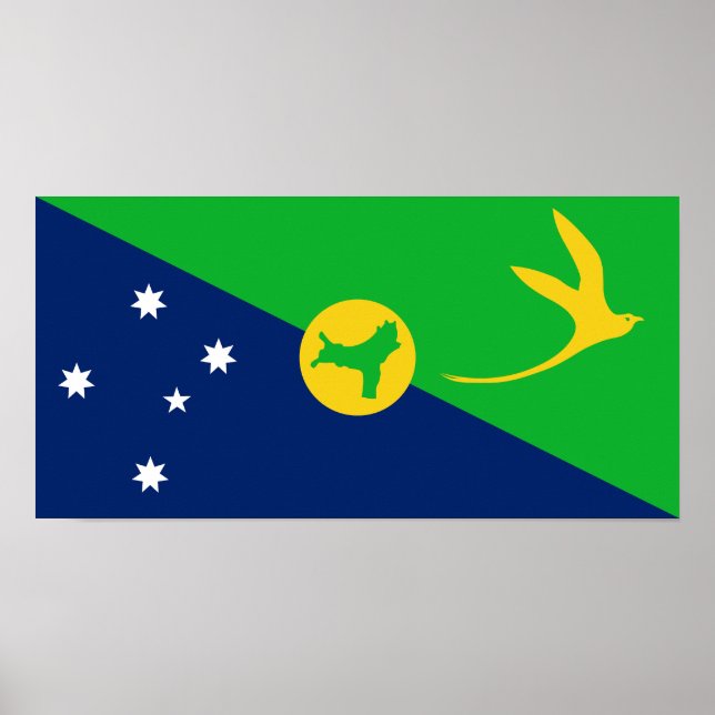 Christmas Island Flag Poster (Front)