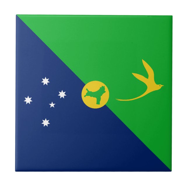 Christmas Island Flag Tile (Front)