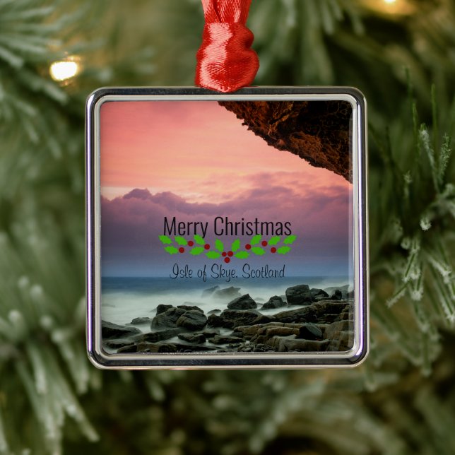 Christmas, Isle of Skye, Scotland, Metal Tree Decoration (Tree)