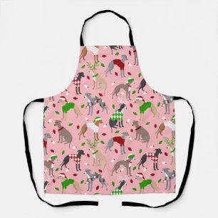 Christmas Italian Greyhound Dog Apron