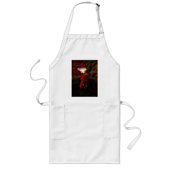 Christmas - It's going to be a cold night Long Apron (Front)