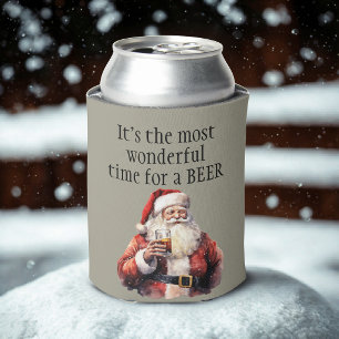 Christmas It's the most wonderful time for a beer Can Cooler