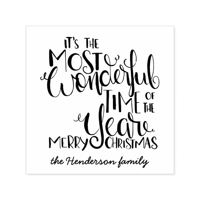 Christmas It's the Most Wonderful Time of the Year Self-inking Stamp (Design)
