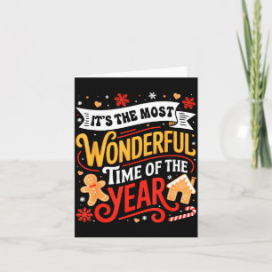 Christmas It's The Most Wonderful Time Of Year Gin Card