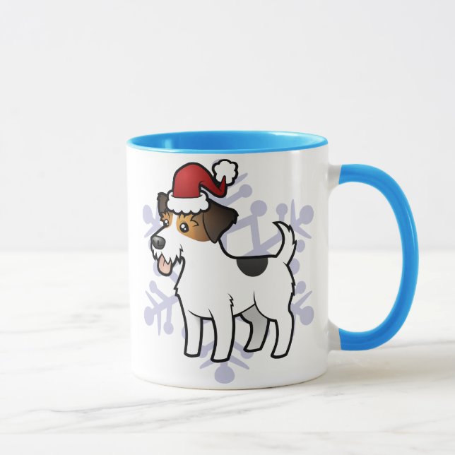 Christmas Jack Russell Terrier Mug (Right)