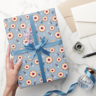 Christmas Jam Cookies Pattern Holiday Wrapping Paper