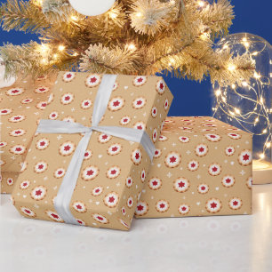 Christmas Jam Cookies Pattern Holiday Wrapping Paper
