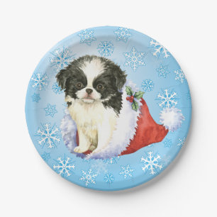 Christmas Japanese Chin Paper Plate
