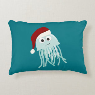Christmas Jellyfish Decorative Cushion