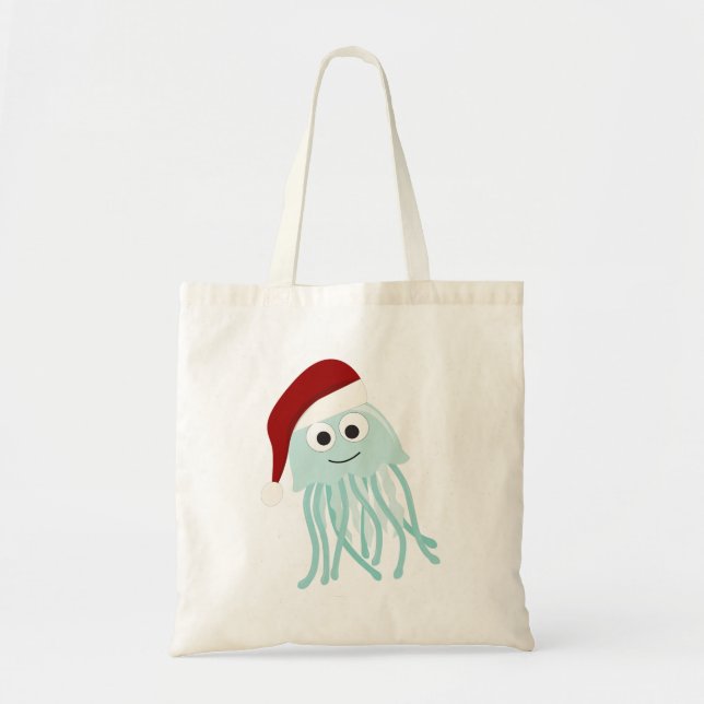 Christmas Jellyfish Tote Bag (Front)