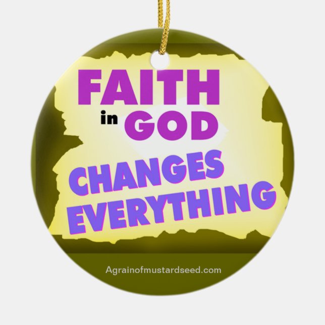 Christmas Jesus Ceramic Tree Decoration (Front)