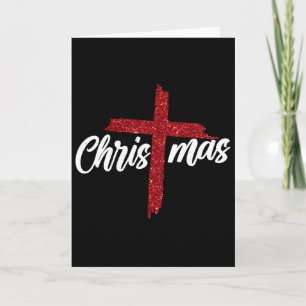 Christmas Jesus Cross Christian Religious Faith Xm Card