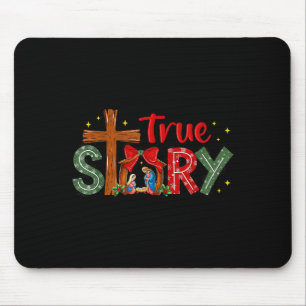 Christmas Jesus Cross Religious Christian Xmas Tru Mouse Pad