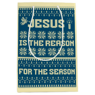 Christmas Jesus Is The Reason For The Season Medium Gift Bag