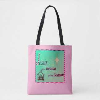 Christmas Jesus Reason for Season Tote Bag. Bag