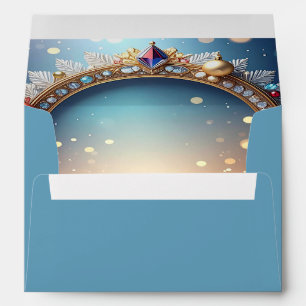 Christmas Jewel Frame Holiday Envelope
