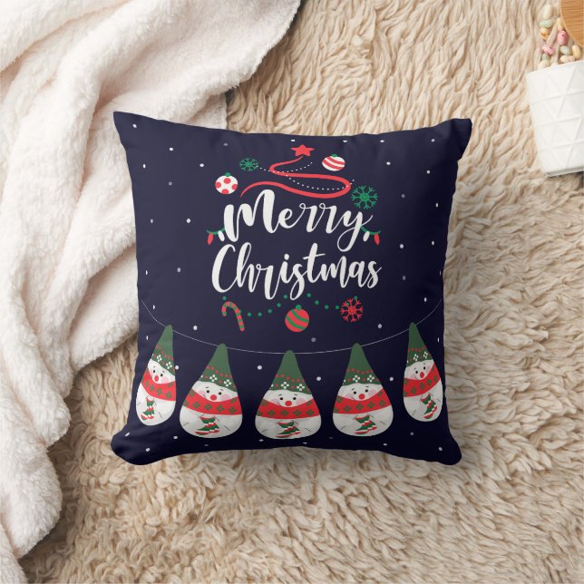 Christmas Jingle Bells Joyful Greetings Collection Cushion (Blanket)