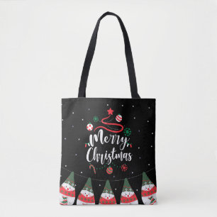 Christmas Jingle Bells Joyful Greetings Collection Tote Bag
