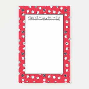 Christmas Jingle Bells Personalised Post-it Notes