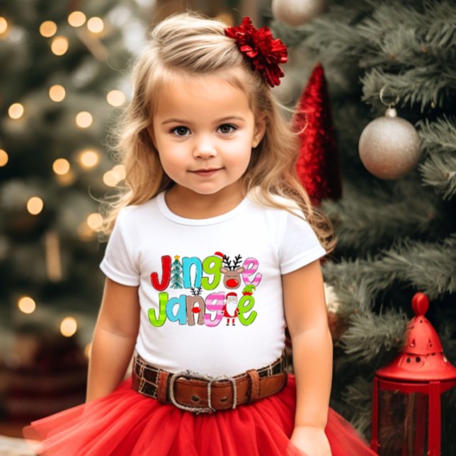 Christmas Jingle Jangle Santa Tree Reindeer T-Shirt (Creator Uploaded)