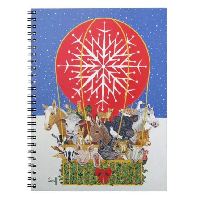 Christmas Journey Spiral Notebook (Front)