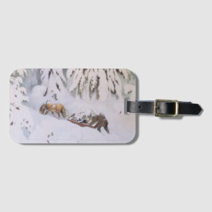Christmas Journey Through the Snow (by Kittelsen) Luggage Tag
