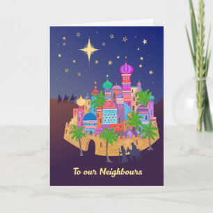 Christmas Joy Bethlehem for Neighbours Card