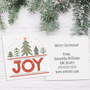 Christmas Joy Boho Holiday Popby Card