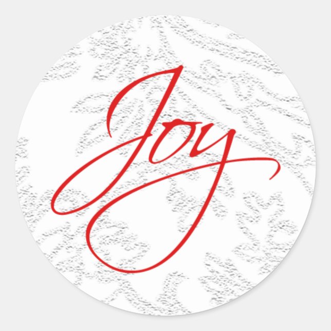 Christmas Joy Customisable Holiday Stickers (Front)