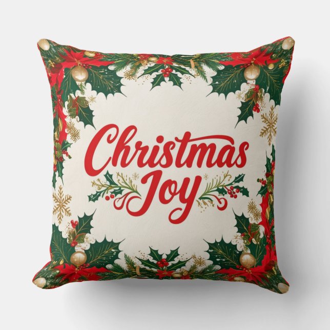Christmas Joy Decorative Pillow (Front)