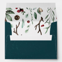 Christmas Joy | Elegant Watercolor Return Address