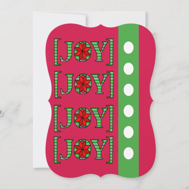 Christmas Joy Flat Greeting Card (Front)