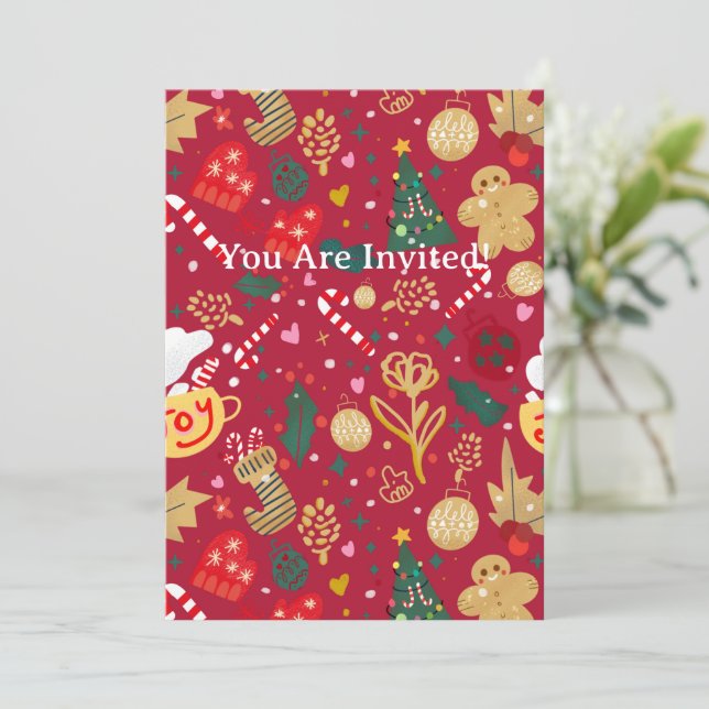 Christmas Joy Invitation (Standing Front)