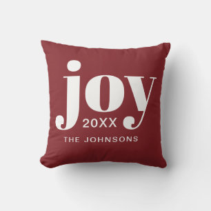 Christmas Joy Modern Minimalist Cushion