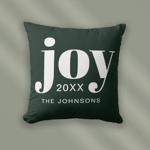 Christmas Joy Modern Minimalist Cushion