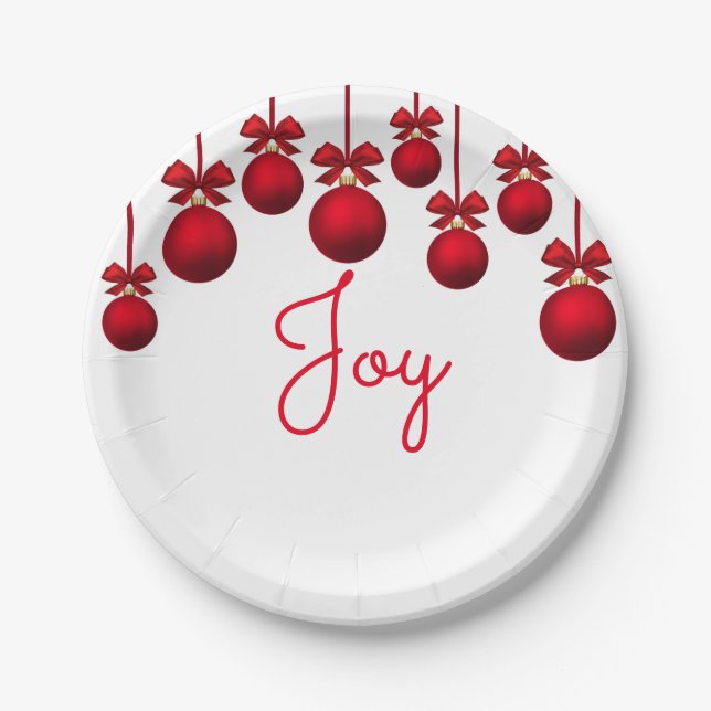 Christmas joy paper plate (Front)