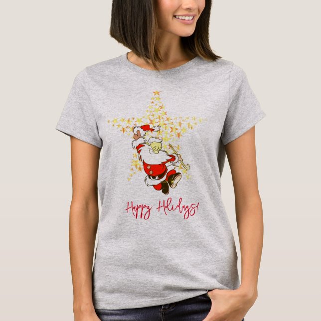 Christmas Joy Santa T-Shirt (Front)