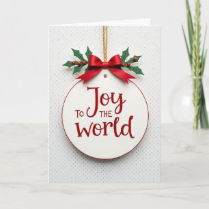 Christmas Joy To The World Card