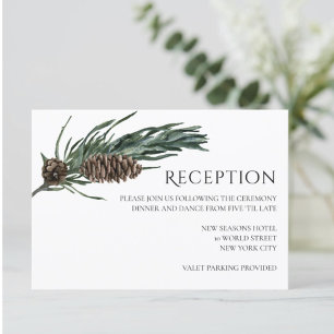 Christmas Joy   Watercolor Winter Reception Card