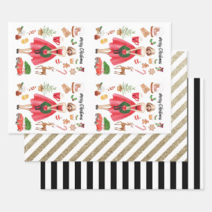 Christmas Joy Wrapping Paper Sheets 