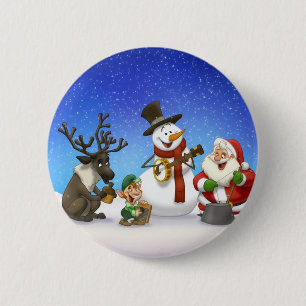 Christmas Jug Band Button