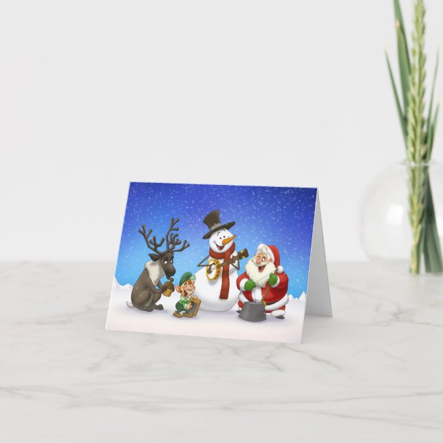 Christmas Jug Band Note Card (Front)