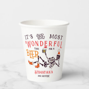 Christmas July Skeleton Summer Ween Beer Birthday Paper Cups